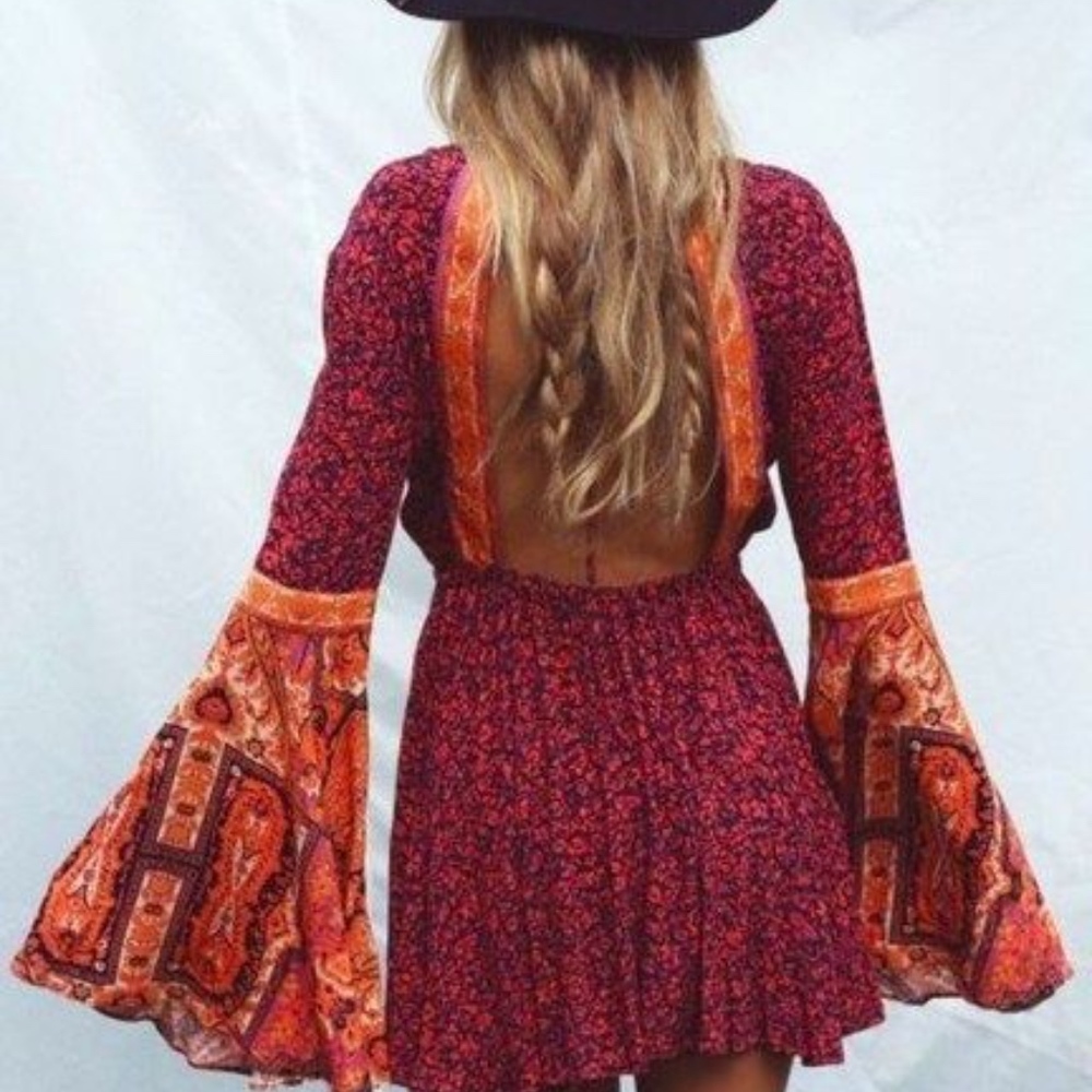 🌻 HELLO FRIENDS 🌻 TRAVEL BALI BURNINGMAN HEM LIMITED HANDMADE FLOW INK OMBRE - Picture 12 of 16